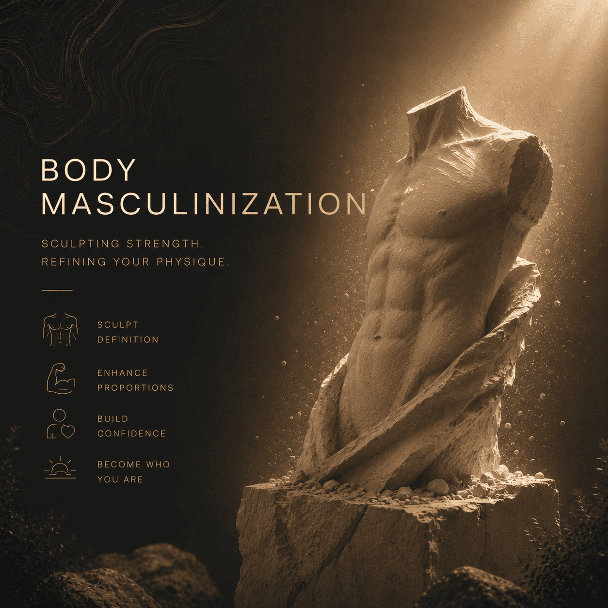 Masculinizing body contouring